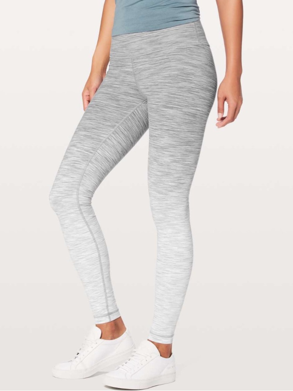 Lululemon Wunder Under High Rise Tight - Ombré Melange Space Tie Dye White Multi